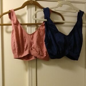 Bali Pink And Navy Nylon Bralette